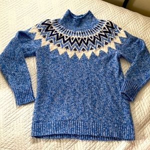 LL Bean cotton roll neck sweater